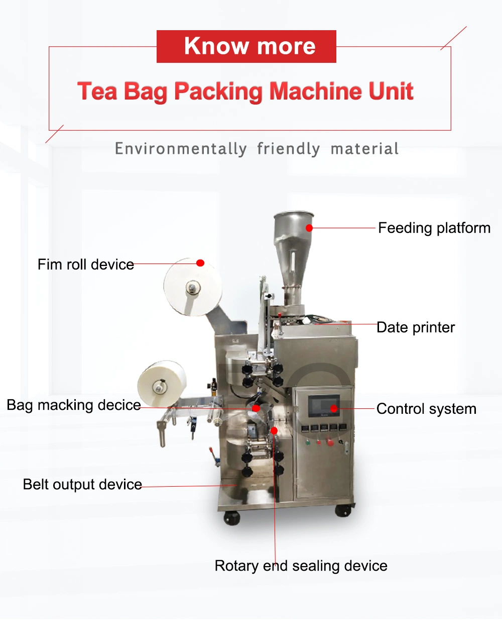 Bg Ginseng Oolong Tea Automatic Vertical Price Small Tea Bag Packing Machine